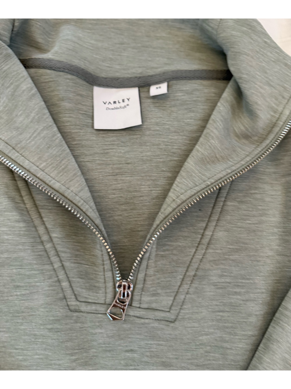 Varley Hawley Half-Zip Sweat in Shadow Marl New without tags NWOT XS - Picture 4 of 5